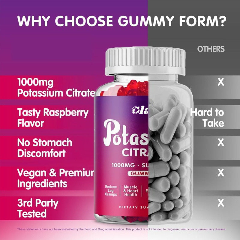 Potassium Citrate 1000mg Gummies Dietary Supplement